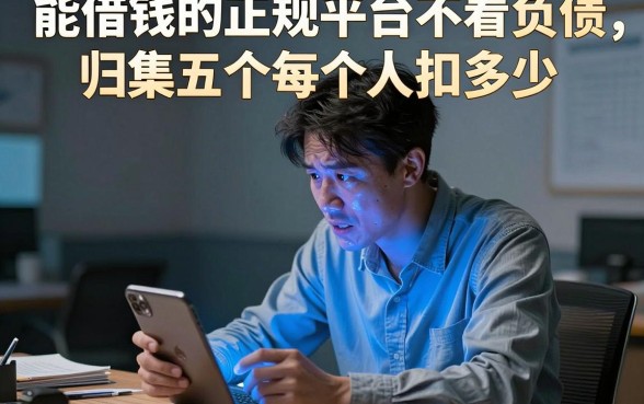 能借钱的正规平台不看负债,归集五个每个人扣多少?