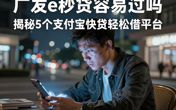 广发e秒贷容易过吗,揭秘5个支付宝快贷轻松借平台