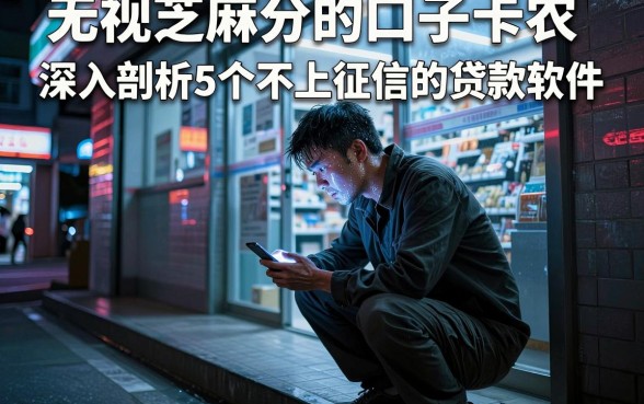 无视芝麻分的口子卡农，深入剖析5个不上征信的贷款软件