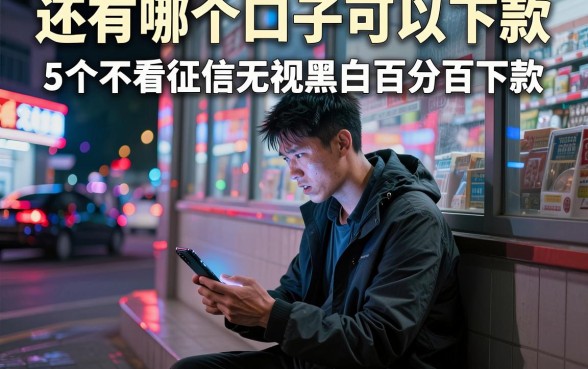 还有哪个口子可以下款，深入剖析5个不看征信无视黑白百分百下款