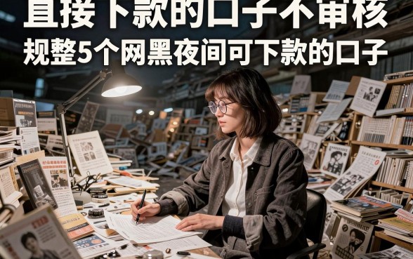 直接下款的口子不审核,规整5个网黑夜间可下款的口子