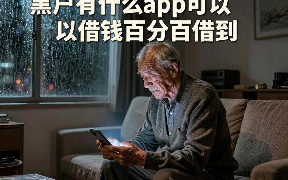 黑户有什么app可以借钱百分百借到，遴选5个贷款不上诚信平台的软件