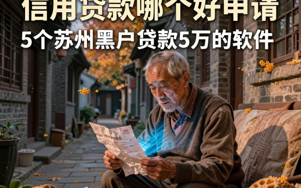 信用贷款哪个好申请,筛选5个苏州黑户贷款5万的软件