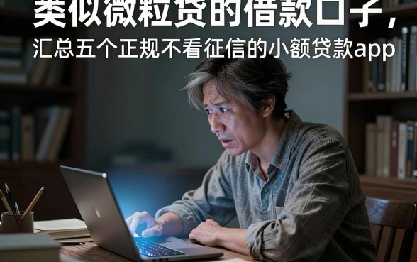 类似微粒贷的借款口子,汇总五个正规不看征信的小额贷款app