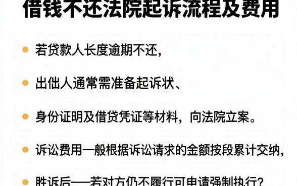借钱不还法院起诉流程及费用，汇总五个靠谱的借款平台