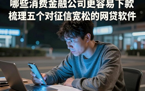 哪些消费金融公司更容易下款，梳理五个对征信宽松的网贷软件