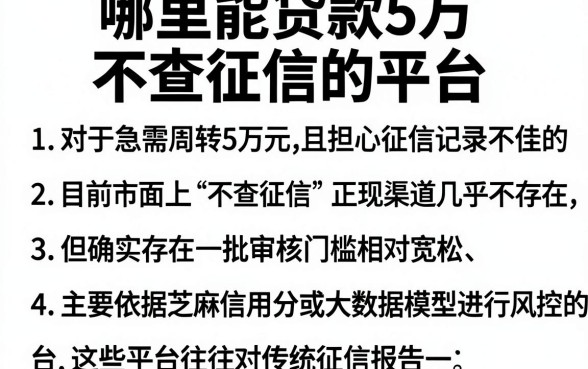 哪里能贷款5万不查征信的平台,细致阐述五个芝麻借款实时到账速借平台