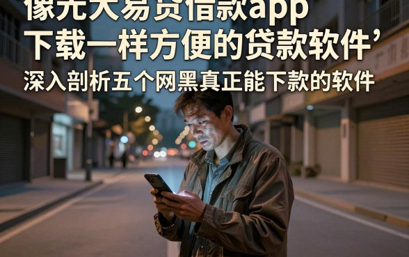 像光大易贷借款app下载一样方便的贷款软件，深入剖析五个网黑真正能下款的软件