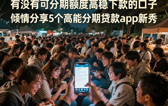 有没有可分期额度高稳下款的口子,倾情分享5个高能分期贷款app新秀