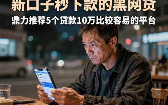 新口子秒下款的黑网贷，鼎力推荐5个贷款10万比较容易的平台