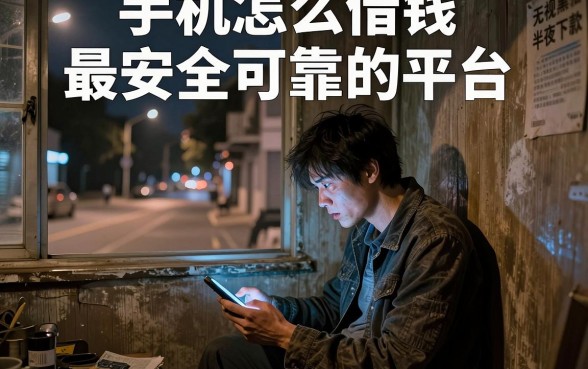 手机怎么借钱最安全可靠的平台，整合5个无视黑花半夜下款的网贷软件