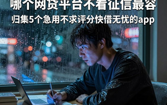 哪个网贷平台不看征信最容,归集5个急用不求评分快借无忧的app