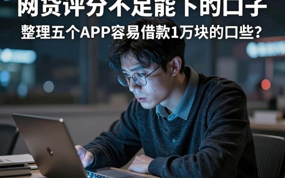 网贷评分不足能下的口子，整理五个APP容易借款1万块的口子