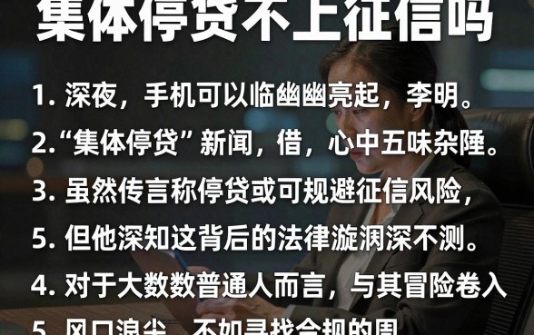 集体停贷不上征信吗，归纳5个手机可以临时借钱的平台