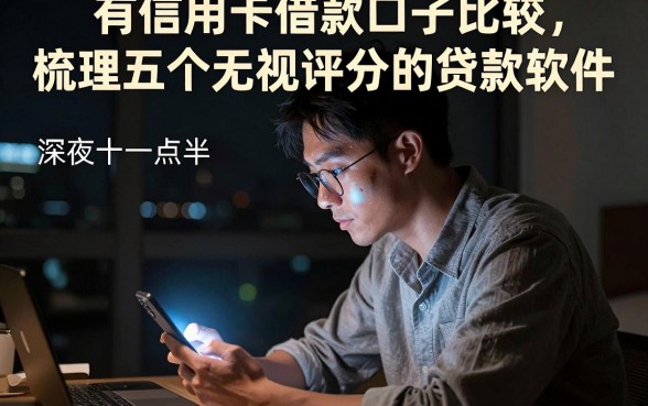 有信用卡借款口子比较，梳理五个无视评分的贷款软件