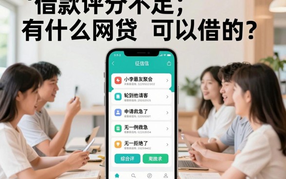 借款评分不足有什么网贷可以借的,归纳五个征信花居然都下款的app