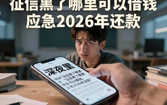 征信黑了哪里可以借钱应急2026年还款，细致阐述五个19岁贷款容易过审批的平台