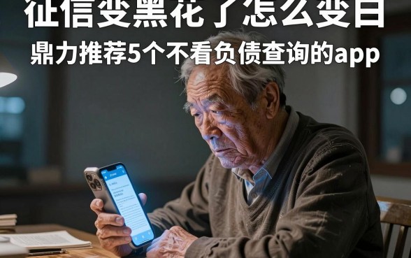 征信变黑花了怎么变白，鼎力推荐5个不看负债查询的app