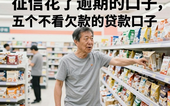 征信花了逾期的口子，胪列五个不看欠款的贷款口子