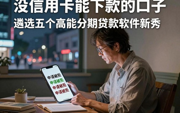 没信用卡能下款的口子,遴选五个高能分期贷款软件新秀