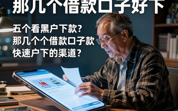 那几个借款口子好下,详尽说明五个不看黑户下款的软件