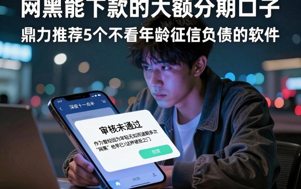 网黑能下款的大额分期口子,鼎力推荐5个不看年龄征信负债的软件