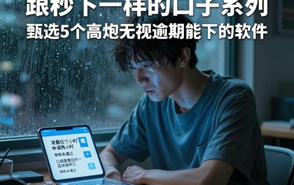 跟秒下一样的口子系列，甄选5个高炮无视逾期能下的软件