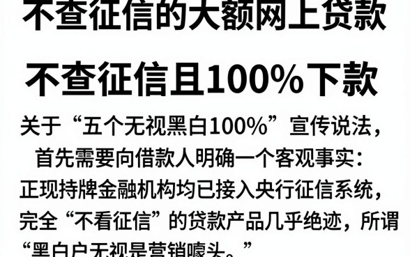 不查征信的大额网上贷款,揭秘五个无视黑白100%秒下网贷小额夜间口子