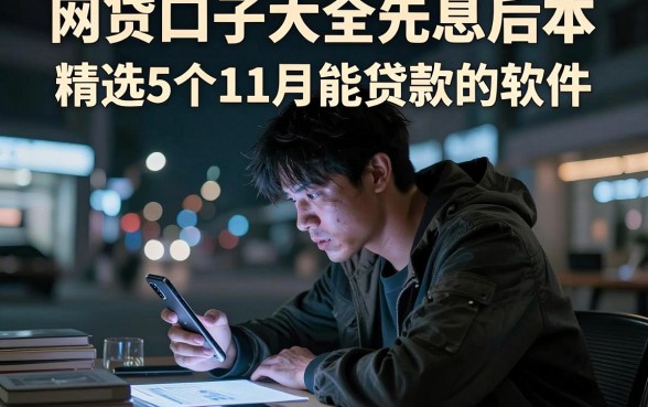 网贷口子大全先息后本，精选5个11月能贷款的软件