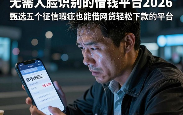 无需人脸识别的借钱平台2026,甄选五个征信瑕疵也能借网贷轻松下款的平台