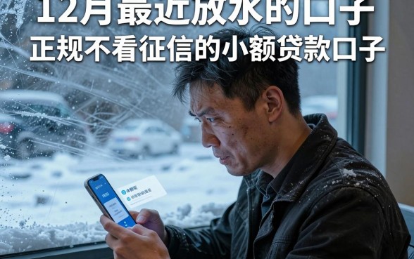 12月最近放水的口子，规整五个正规不看征信的小额贷款口子