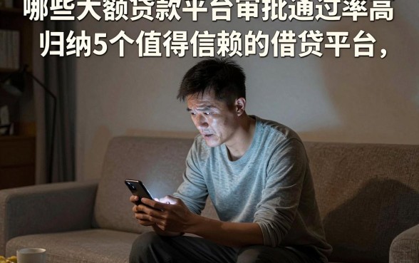 哪些大额贷款平台审批通过率高，归纳5个值得信赖的借贷平台
