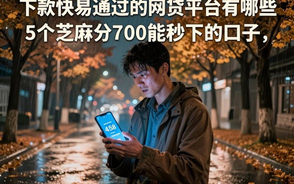 下款快易通过的网贷平台有哪些，详尽说明5个芝麻分700能秒下的口子
