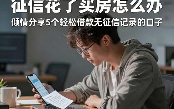 征信花了买房怎么办,倾情分享5个轻松借款无征信记录的口子
