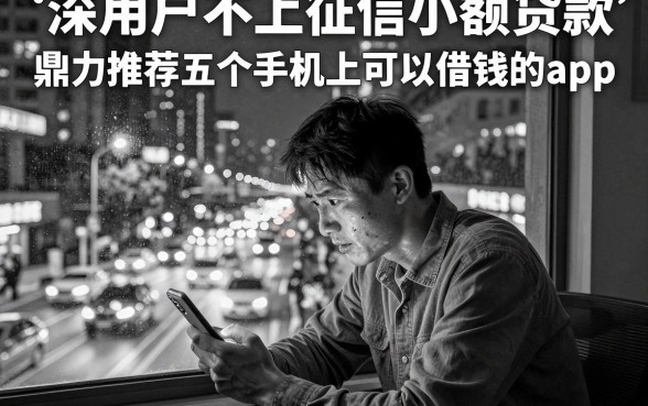 黑白用户不上征信小额贷款，鼎力推荐五个手机上可以借钱的app