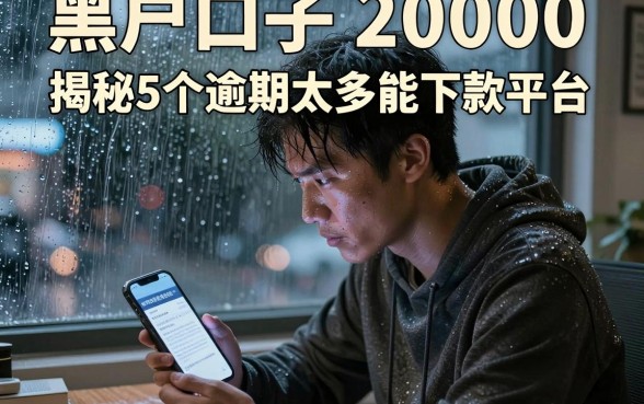 黑户口子 20000，揭秘5个逾期太多能下款平台