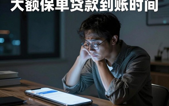 大额保单贷款到账时间，深入剖析5个综合评分不足有负债都能下款app