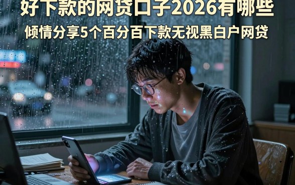 好下款的网贷口子2026有哪些，倾情分享5个百分百下款无视黑白户网贷