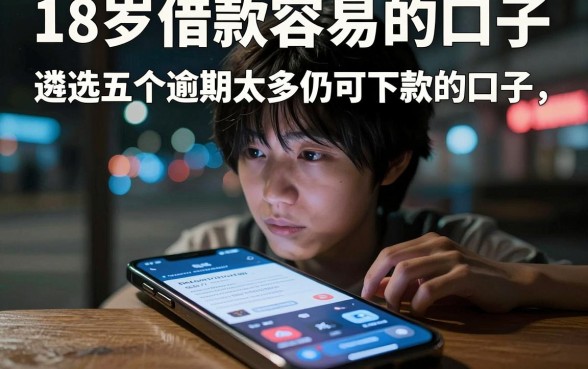 18岁借款容易的口子，遴选五个逾期太多仍可下款的口子