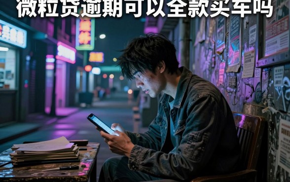 微粒贷逾期可以全款买车吗，详尽说明五个18岁借款神器快速下款口子