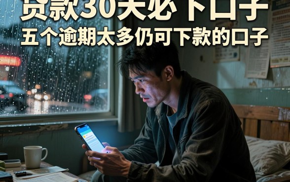 贷款30天必下口子,详尽说明五个逾期太多仍可下款的口子