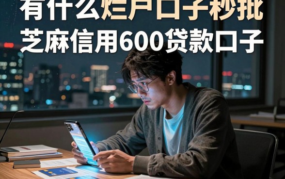 有什么烂户口子秒批,理出五个芝麻信用600贷款口子