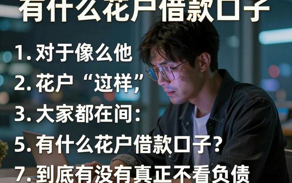 有什么花户借款口子,罗列五个不看负债查询的平台