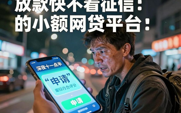 放款快不看征信的小额网贷平台，整理5个无视综合评分不足的网贷