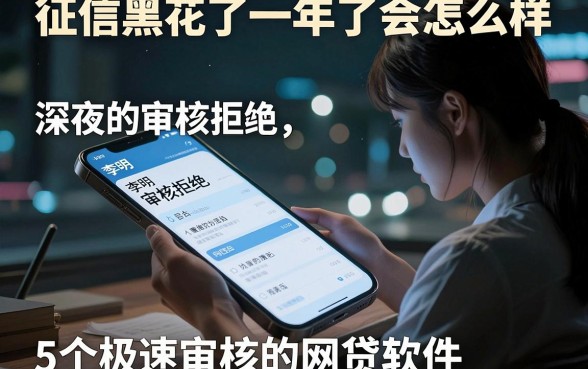 征信黑花了一年了会怎么样，梳理5个极速审核的网贷软件