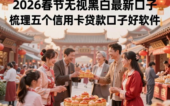 2026春节无视黑白最新口子,梳理五个信用卡贷款口子好软件