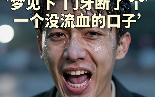 梦见下门牙断了一个没流血的口子，汇总五个不看负债的长期网贷app
