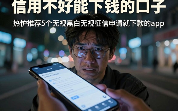 信用不好能下钱的口子,热忱推荐5个无视黑白无视征信申请就下款的app