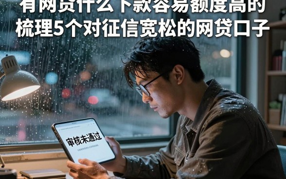有网贷什么下款容易额度高的,梳理5个对征信宽松的网贷口子