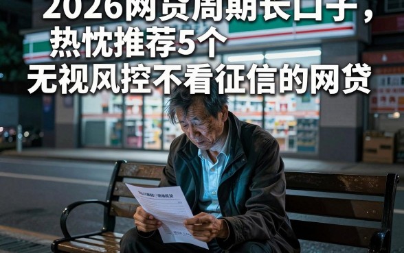 2026网贷周期长口子，热忱推荐5个无视风控不看征信的网贷